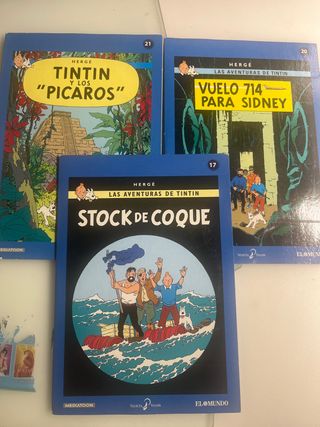 3 DVDs de Tintín en español