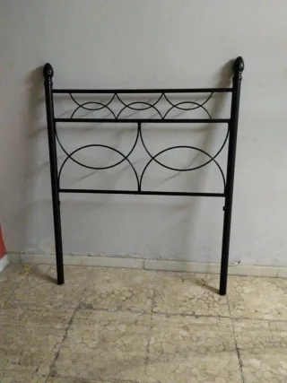 Cabecero Cama Metal Negro 90cm