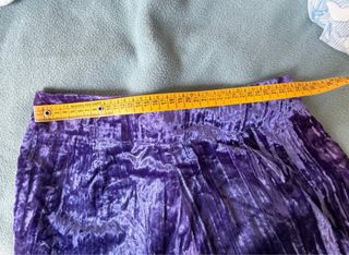 Pantaloni Rose D. simil velluto viola S