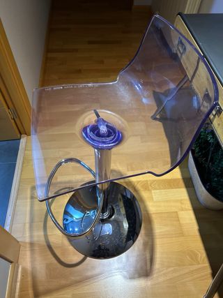 2 Taburetes Acero y Metacrilato