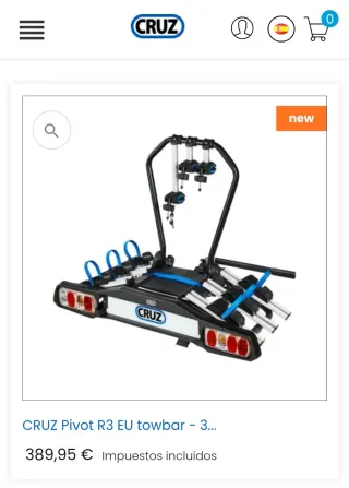 Portabicis Cruz Pivot 3 Bicicletas