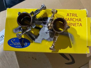 argolla para Atril Corneta Samba  dorada/plata uni