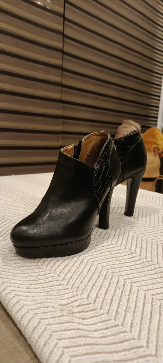 Botines Tacón Maria Mare Negros Talla 37
