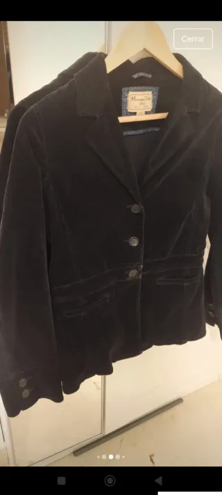 Chaqueta Terciopelo Azul