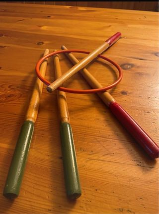 Gioco lancio anelli in legno