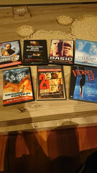 Pack 7 DVDs Películas Acción/Terror/Thriller