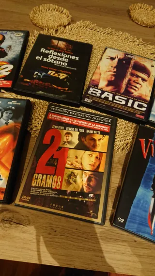 Pack 7 DVDs Películas Acción/Terror/Thriller