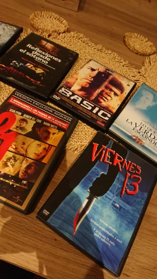 Pack 7 DVDs Películas Acción/Terror/Thriller
