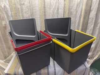 EMUCA - Cubo de Basura, Gris, H 216 mm (2 x 12 L)