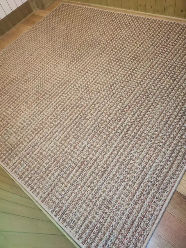 Alfombra tejida multicolor