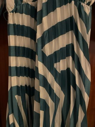 Vestido largo estampado rayas, talla da hasta 42