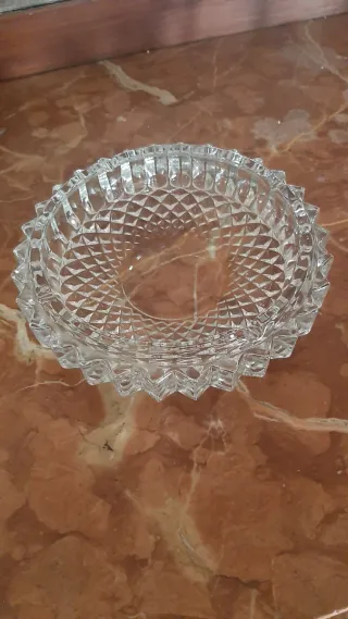 Cenicero grande Cristal Tallado Vintage