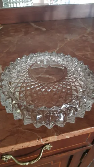 Cenicero grande Cristal Tallado Vintage