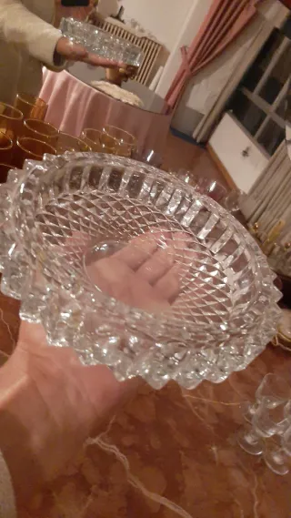 Cenicero grande Cristal Tallado Vintage