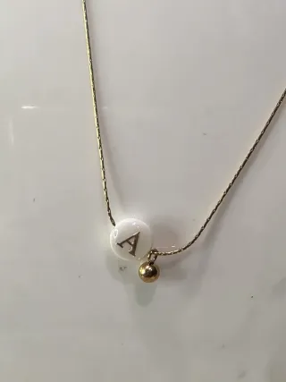 Gargantilla chapado oro 18k.