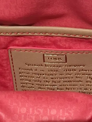 Bandolera Tous Beige y Rosa