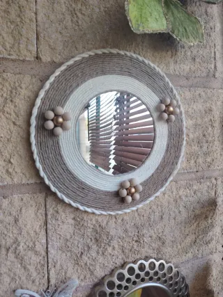 Espejo Decorativo Hecho a Mano