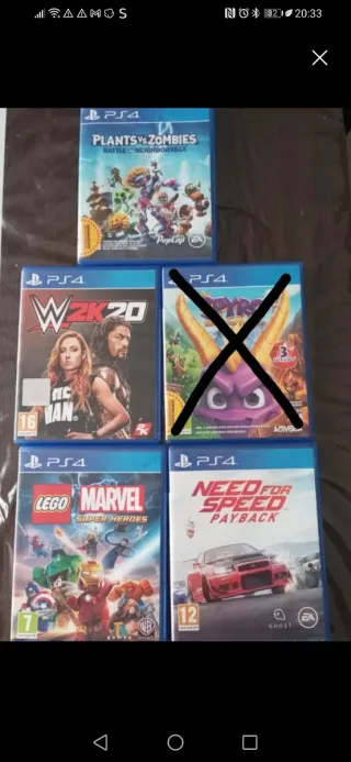 PlayStation 4 (PS4) con juegos