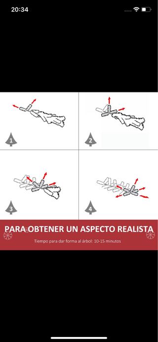 Árbol de Navidad Decorado Dorado y Verde