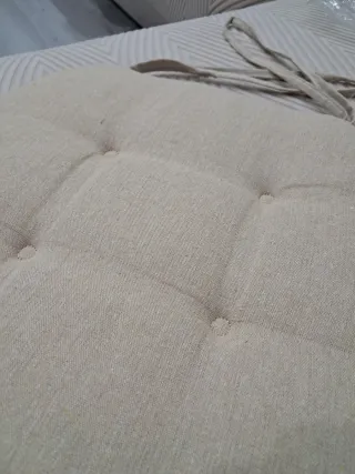 Cojín para silla beige