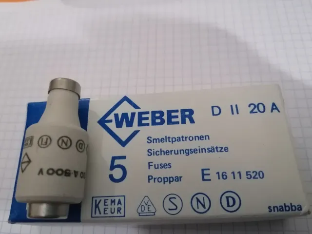 Caja de 5 Fusibles 20 A