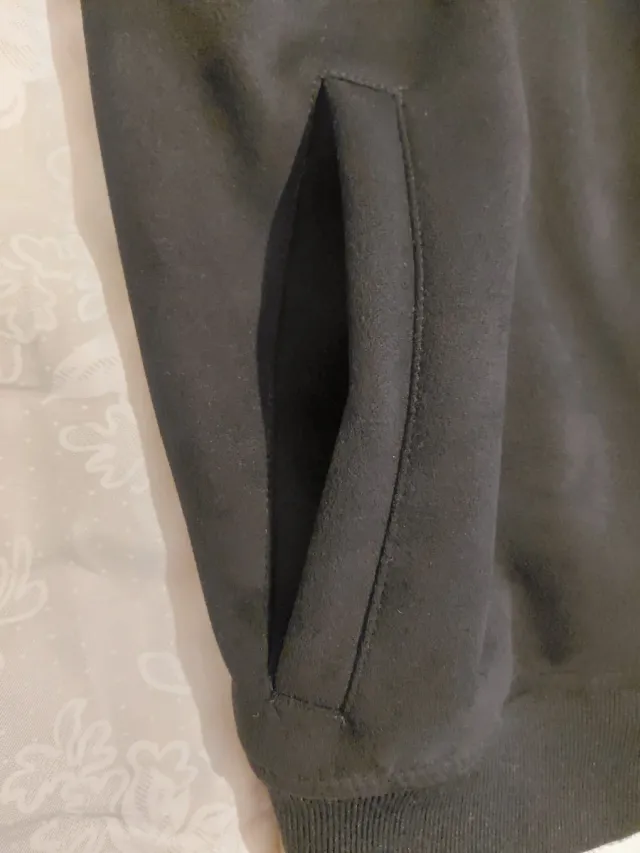 Bomber effetto camoscio nero