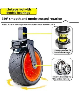 Carro Plegable Reforzado Negro