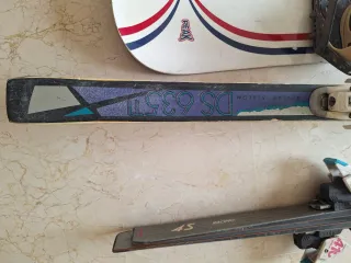 Lote Vintage Esquís y Snowboard