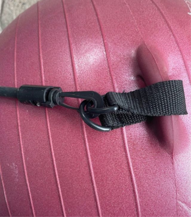 Palla fitness 55 cm con elastici