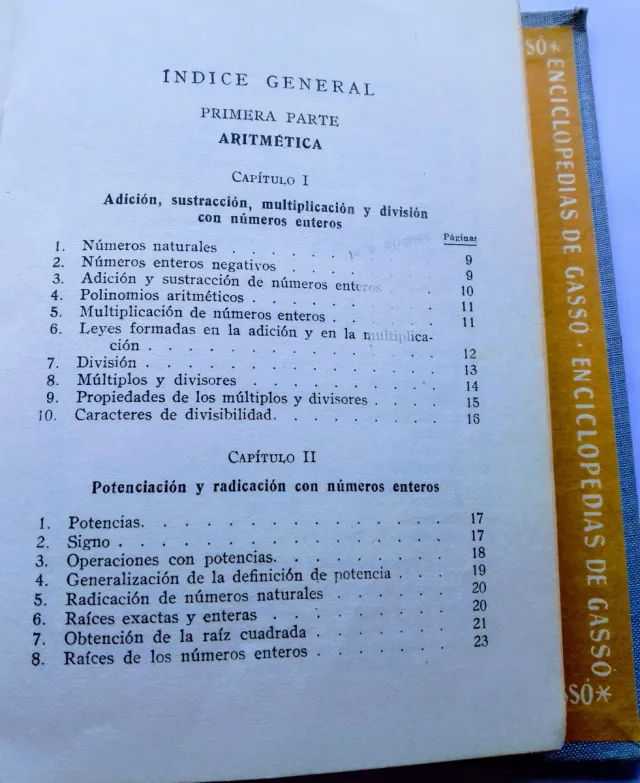 Matemáticas. Ed. Gassó.