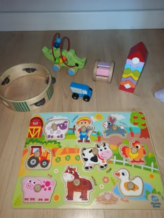 Juguetes de madera educativos