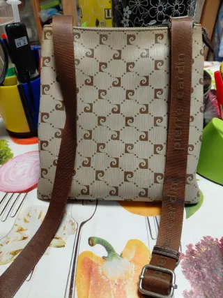 Bolso Pierre Cardin Beige y Marrón