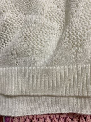 Jersey blanco calado