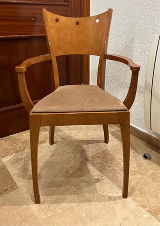 Conjunto de 6 sillas de comedor de madera