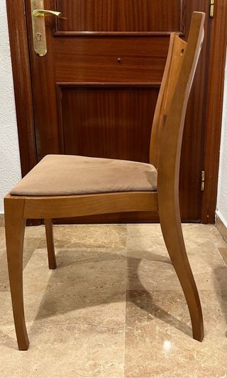 Conjunto de 6 sillas de comedor de madera