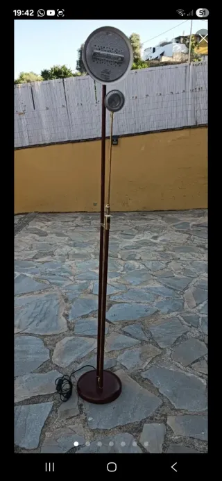 Lámpara De Pie 2 Focos Alta 1.80m Vintage