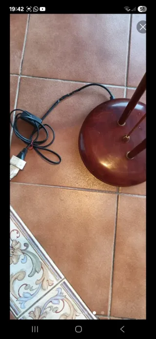 Lámpara De Pie 2 Focos Alta 1.80m Vintage