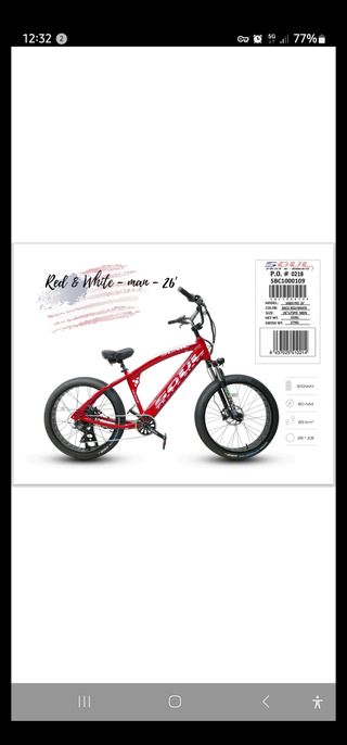 Bicicleta Fat Bike Californiana Soul Roja