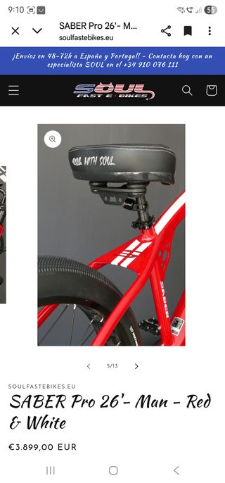 Bicicleta Fat Bike Californiana Soul Roja