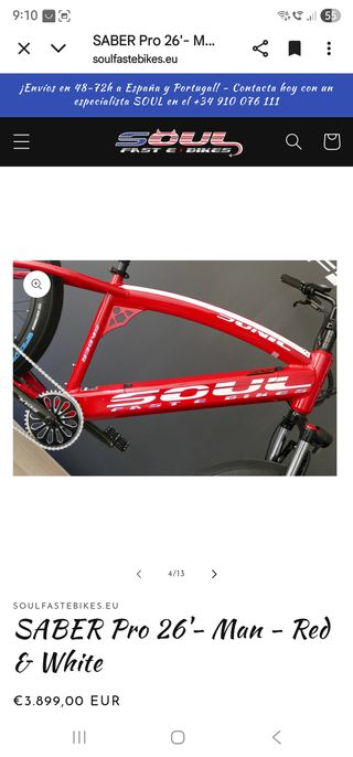 Bicicleta Fat Bike Californiana Soul Roja