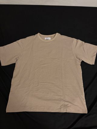 Camiseta Texturizada Beige Talla 2XL