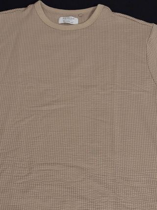 Camiseta Texturizada Beige Talla 2XL
