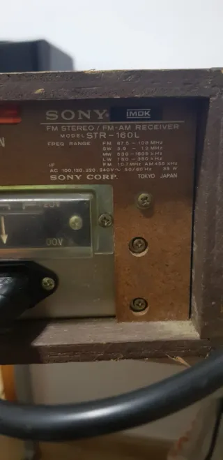 Amplificador Antiguo Sony Mod. STR 160L