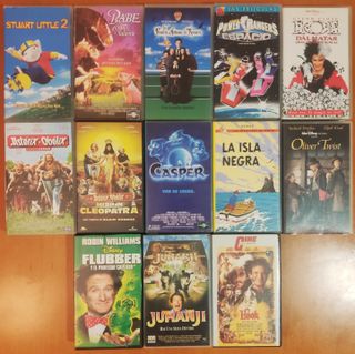 Lote 13 Películas Infantiles VHS Originales