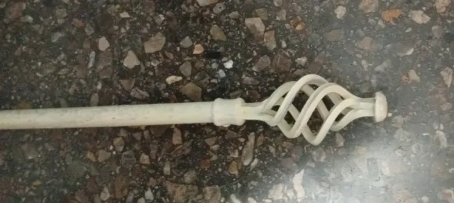 Tubo para cortina blanco