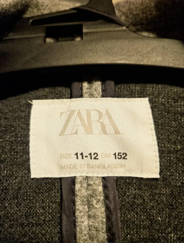 Abrigo Zara Gris Niña