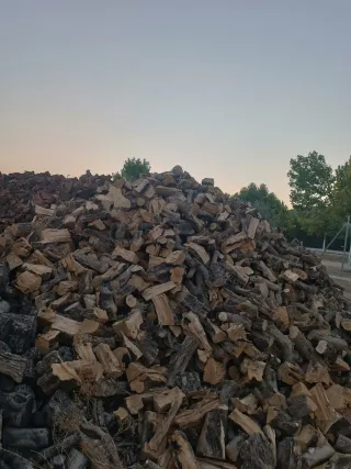 Leña de almendro para chimenea