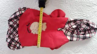 Trajecito para perro con estampado de cuadros