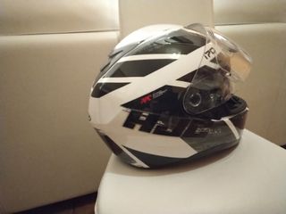 Casco Moto HJC IPO Blanco Negro