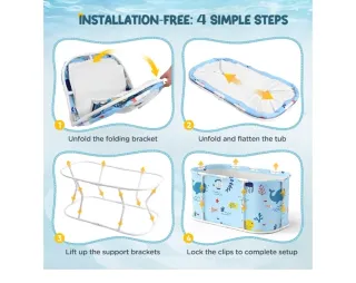 Vasca da bagno pieghevole